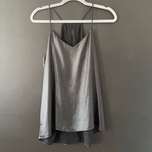 Faux Leather Razorback Shirt